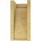 Ekena Millwork 6"W x 6"D x 12"H Wide Burlington Rough Cedar Woodgrain TimberThane Corbel, Primed Tan CORUR06X06X12BURRCPR - alternate 5